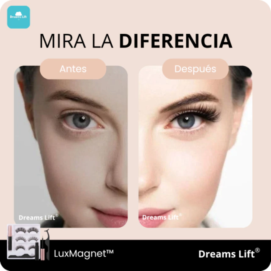 LuxMagnet™ | Kit Pestañas magnéticas Reutilizables + delineador magnético (GRATIS)